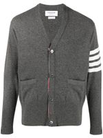 Thom Browne cardigan à détails rayés - Gris Thom Browne cardigan à détails rayés - Gris