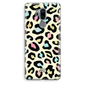 Leopard pattern: LG G7 Thinq Transparant Hoesje