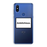 Ambitchious: Xiaomi Mi Mix 3 Transparant Hoesje