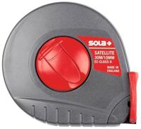 Sola stalen meetband 10mtr satellite st10, staal, kunstst. huis wit eg-klasse 2 sb - 50055701 - 50055701