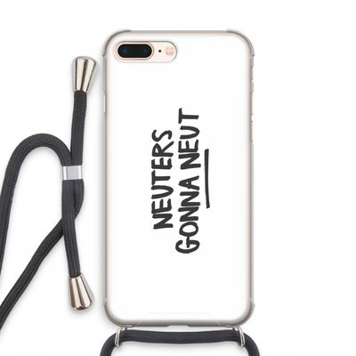 Neuters: iPhone 8 Plus Transparant Hoesje met koord