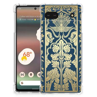 Google Pixel 6A Case Beige Flowers Google Pixel 6A Case Beige Flowers