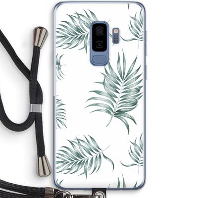 Simple leaves: Samsung Galaxy S9 Plus Transparant Hoesje met koord