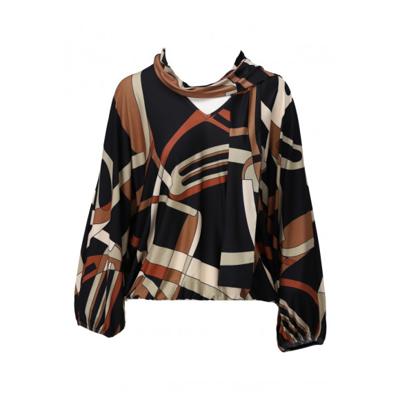 K Design - Zwart | Dames | Blouse | Zwart | L | regular | Kamst mode