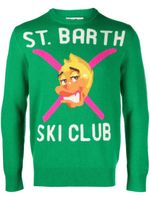 MC2 Saint Barth pull Duck Ski Club en intarsia - Vert MC2 Saint Barth pull Duck Ski Club en intarsia - Vert