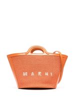 Marni sac à main Tropicalia à logo brodé - Orange