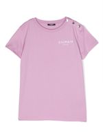 Balmain Kids t-shirt à logo imprimé - Violet - thumbnail