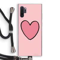 Hartje: Samsung Galaxy Note 10 Plus Transparant Hoesje met koord