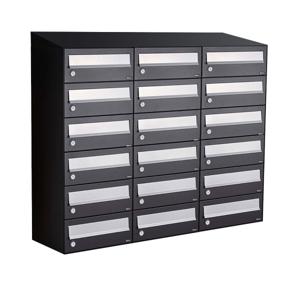 Allux Hive Set 3-Breed, 6-Hoog Met Dak Zwart - 40030070_3x6d
