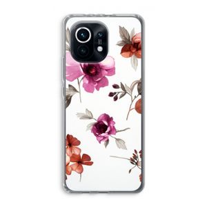 Geschilderde bloemen: Xiaomi Mi 11 Transparant Hoesje