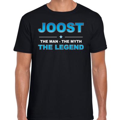 Joost Voornaam cadeau - The man, The myth the legend - zwart - voor heren - verjaardag