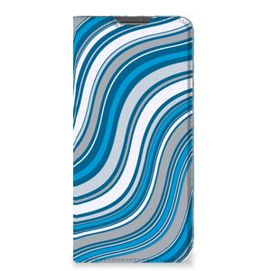 Xiaomi Redmi Note 11 Pro Hoesje met Magneet Waves Blue