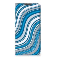 Xiaomi Redmi Note 11 Pro Hoesje met Magneet Waves Blue - thumbnail