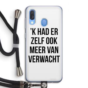 Meer verwacht: Samsung Galaxy A40 Transparant Hoesje met koord
