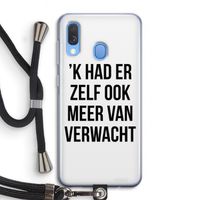 Meer verwacht: Samsung Galaxy A40 Transparant Hoesje met koord Meer verwacht: Samsung Galaxy A40 Transparant Hoesje met koord