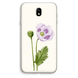 Purple poppy: Samsung Galaxy J7 (2017) Transparant Hoesje
