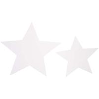 Vivi Gade Sterren, afm 7,3+10 cm, 240 gr, wit, 40 stuk/ 1 doos
