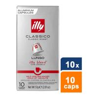 Illy - Classico Lungo Koffiecups - 10x 10 capsules