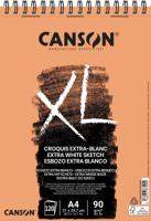 Canson schetsboek XL Extra White, 90 g/m², ft A4, 120 vel Canson schetsboek XL Extra White, 90 g/m², ft A4, 120 vel