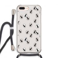 Miauw: iPhone 7 PLUS Transparant Hoesje met koord