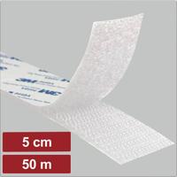 Electronic Garage EG25CA139 Klittenband Om vast te plakken Haak- en lusdeel (l x b) 50 m x 5 cm Wit 50 m