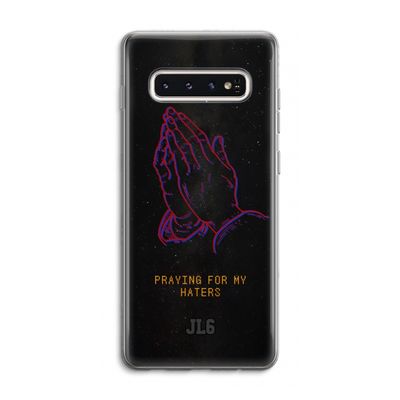 Praying For My Haters: Samsung Galaxy S10 4G Transparant Hoesje