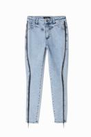 Skinny jeans franjes - BLUE - 44