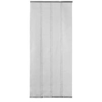 Lamellen vliegengordijn - grijs - 100x230 cm - Leen Bakker