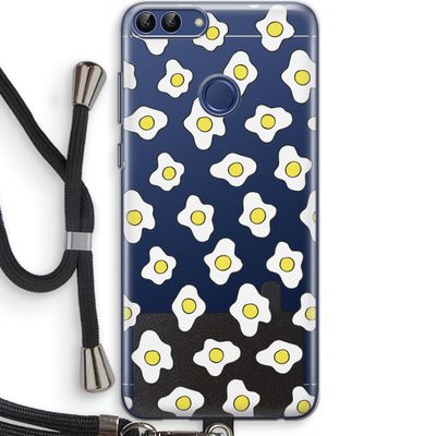 Spiegeleitjes: Huawei P Smart (2018) Transparant Hoesje met koord