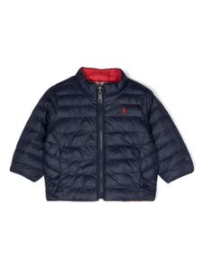 Ralph Lauren Kids doudoune à motif Polo Pony - Bleu