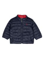 Ralph Lauren Kids doudoune à motif Polo Pony - Bleu