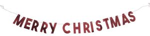 HEMA Slinger Papier 2m - Merry Christmas (rood)