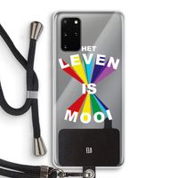 Het Leven Is Mooi: Samsung Galaxy S20 Plus Transparant Hoesje met koord