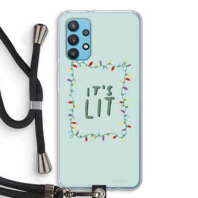 It's Lit: Samsung Galaxy A32 4G Transparant Hoesje met koord