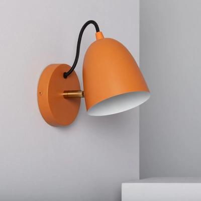 Wandlamp oranje leeslamp &apos;Arco&apos; verstelbaar leeslamp E27 fitting wandlamp
