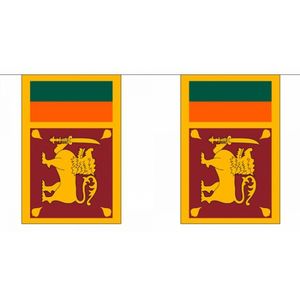 Polyester Vlaggenlijn Sri Lanka   -