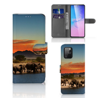 Samsung S10 Lite Telefoonhoesje met Pasjes Olifanten