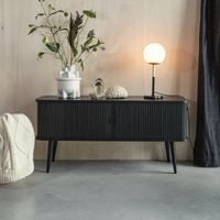 Zuiver TV-meubel 'Barbier' Eikenhout, 120cm, kleur Zwart