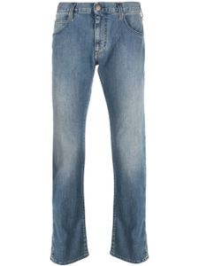 Emporio Armani light-wash straight-leg jeans - Bleu