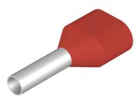 Weidmüller 9004410000 Dubbele adereindhulzen 1.5 mm² Deels geïsoleerd Rood 500 stuk(s)