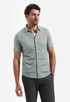 No- Excess Shirt Short Sleeve Jersey Allover Printed 31440334 Overhemd 050 Green