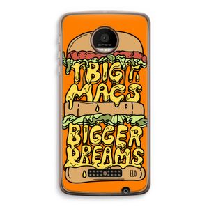 Big Macs Bigger Dreams: Motorola Moto Z Force Transparant Hoesje