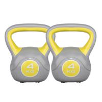 Voordeelset Kettlebells 2 x 4 kg Kunststof Trendy - thumbnail