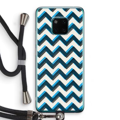 Onderbroken lijn: Huawei Mate 20 Pro Transparant Hoesje met koord