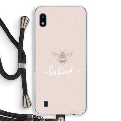 Be(e) kind: Samsung Galaxy A10 Transparant Hoesje met koord