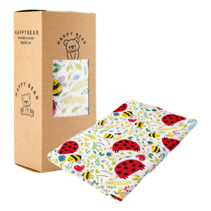 Hydrofiele swaddle doek - Lieveheersbeestjes