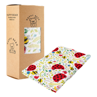 Hydrofiele swaddle doek - Lieveheersbeestjes - thumbnail