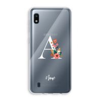 Pink Bouquet: Samsung Galaxy A10 Transparant Hoesje