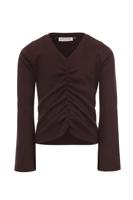 LOOXS 10sixteen Meisjes top rib - Bruin