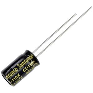 Suntan TS13DE1J220MSB0A0R Elektrolytische condensator 2.5 mm 22 µF 63 V 20 % (l x b) 11 mm x 6.3 mm 1 stuk(s)